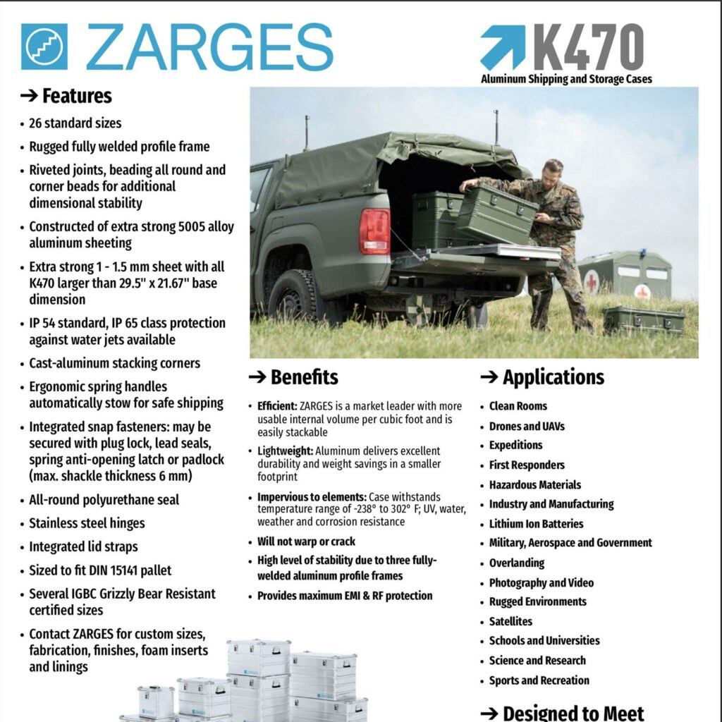 ZARGES K470 datasheet