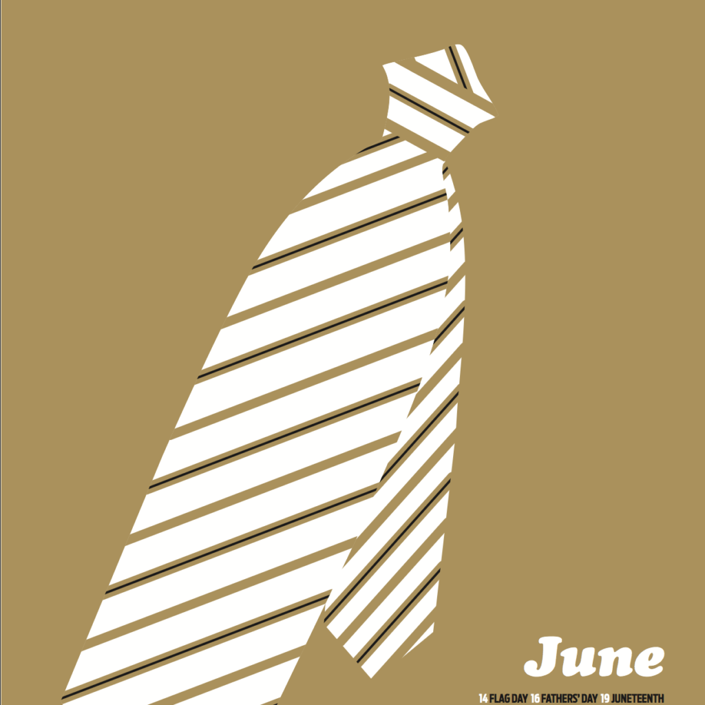 2013 self-promotional calendar, June