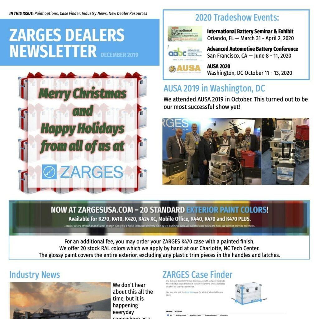 ZARGES 12-2019 newsletter