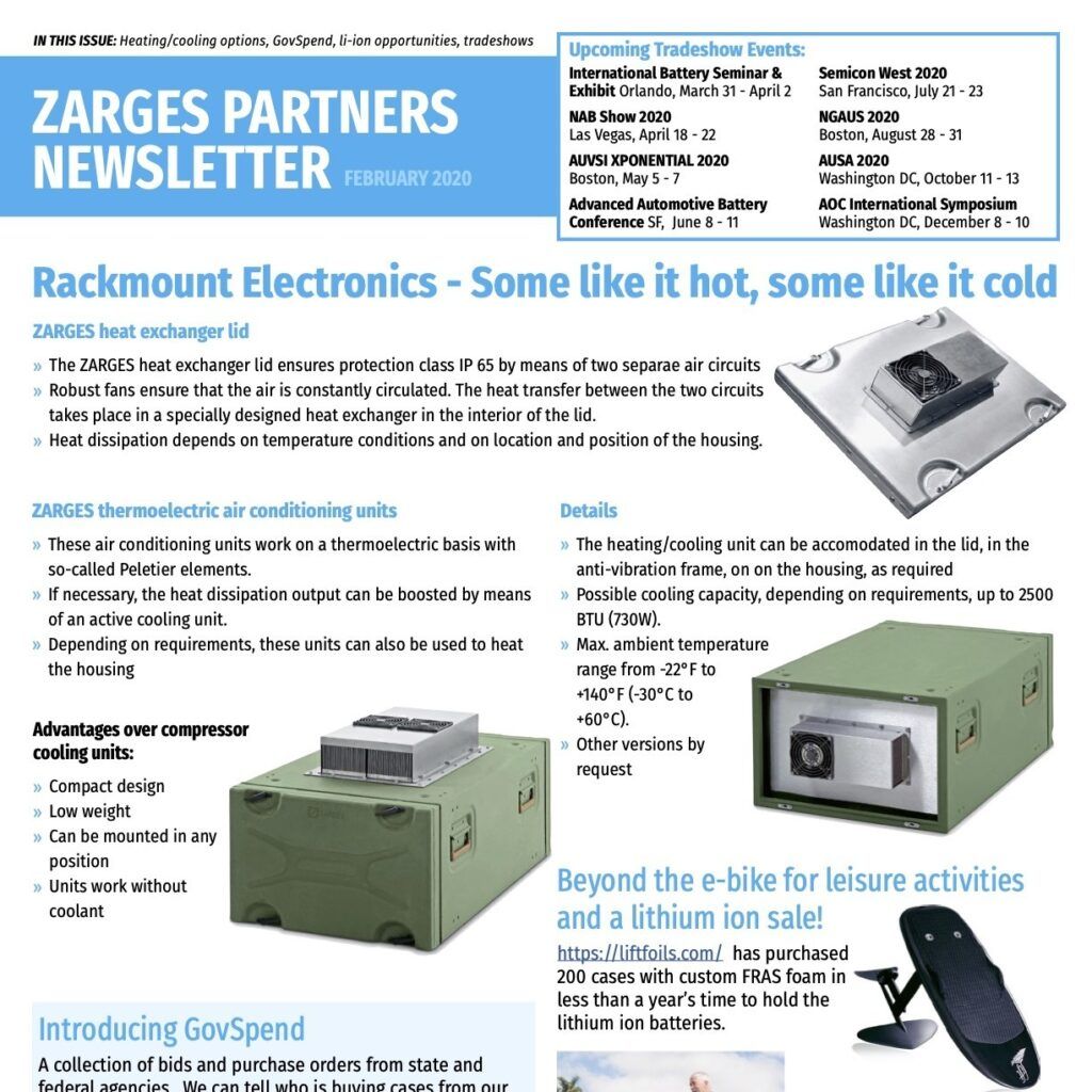 ZARGES 2-2020 newsletter